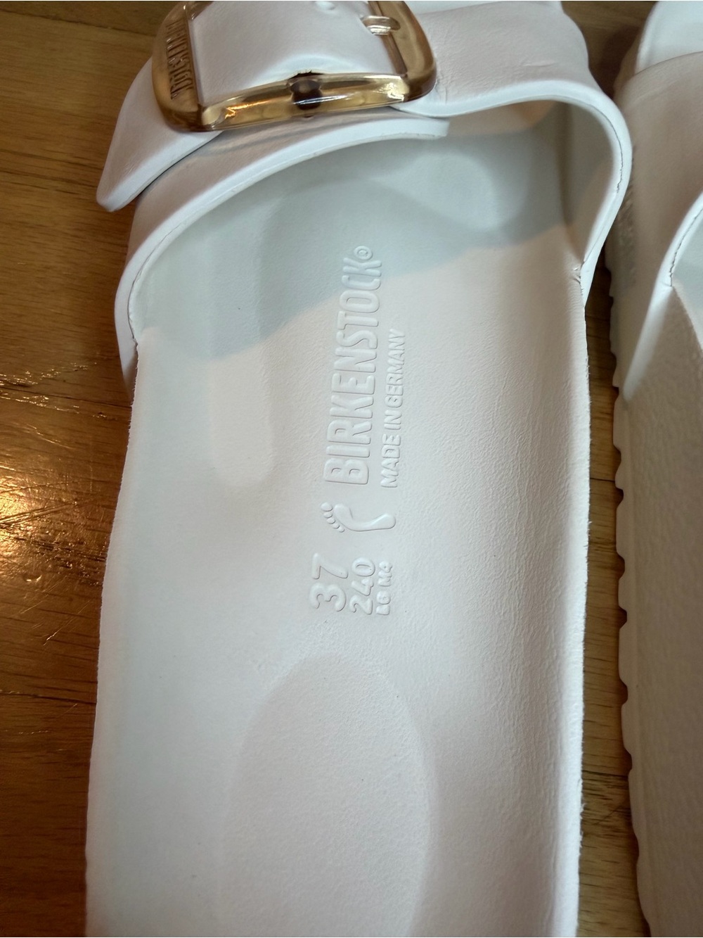 Birkenstock Madrid Big Buckle Eva White Sandals - Size 37 - Picture 5 of 8